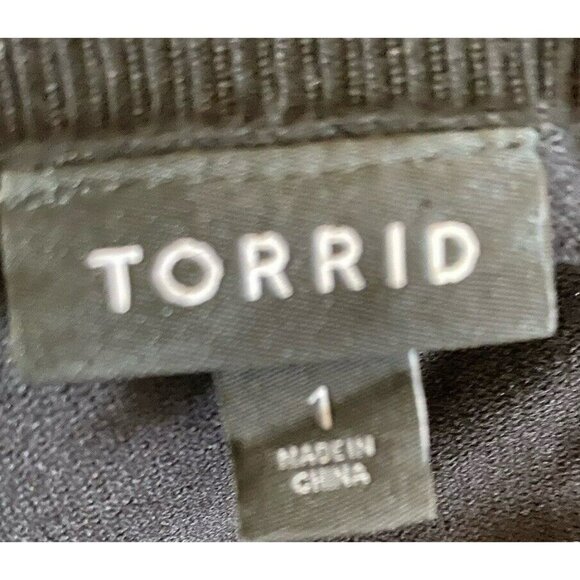 COPY - Torrid Mini Challis To Knit Dress 1X Black Red Plaid Pleated Skirt Pocke… - Picture 4 of 7